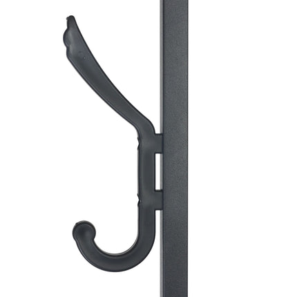 Coat Rack with 8 Hooks & 4 Shelves, 180 cm