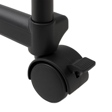 Coat Rack with Adjustable Rails and Castors