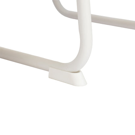 Coat Rack with Shoe Shelf – Metal Frame, Wood Shelves
