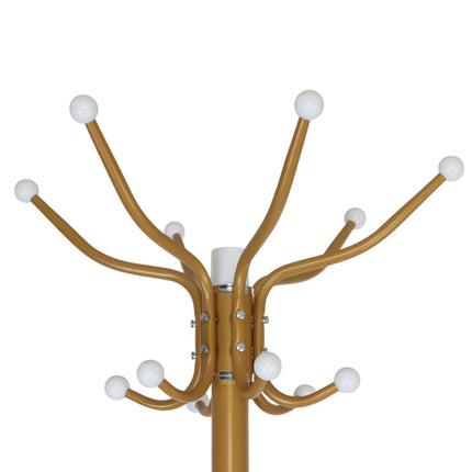 Coat Rack with Umbrella Stand, 16 Hooks, Marble Base