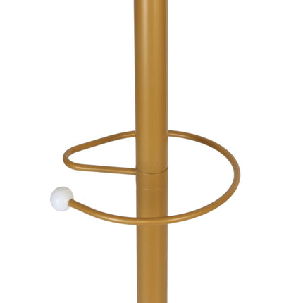Coat Rack with Umbrella Stand, 16 Hooks, Marble Base