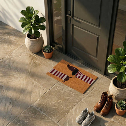 Coconut Animal Doormat, 60x40 cm, Non-Slip Backing