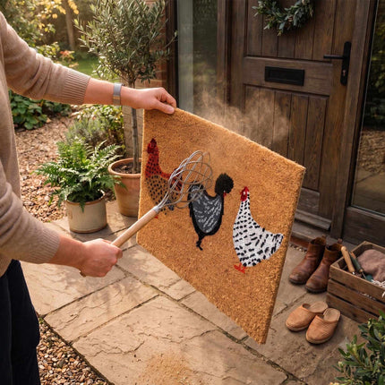 Coconut Animal Doormat, 60x40 cm, Non-Slip Backing