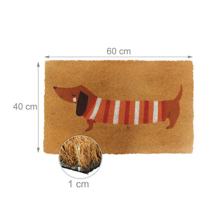 Coconut Coir Doormat 60x40 cm – Pet Lover Design