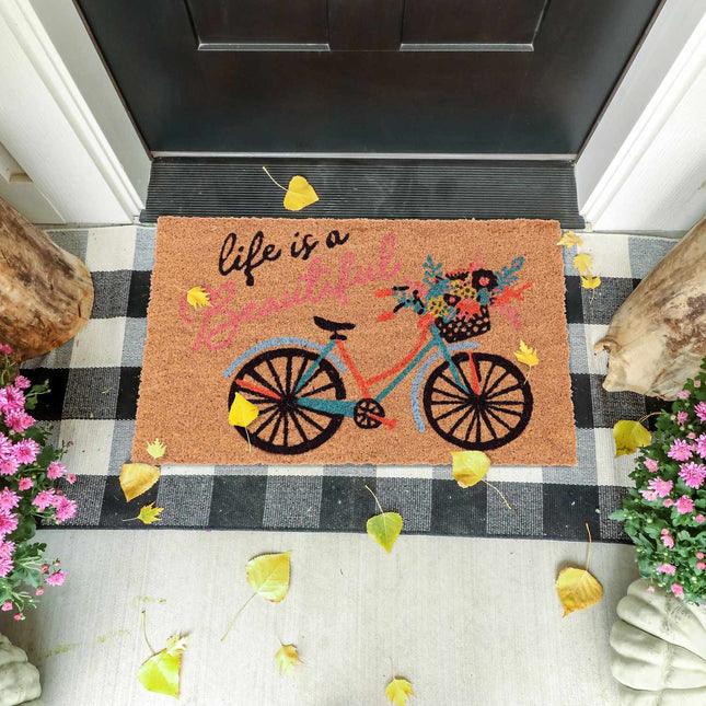 Coconut Door Mat Bicycle