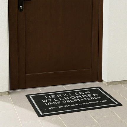 Coconut Doormat, 60x40 cm, Humorous Saying, Non-Slip