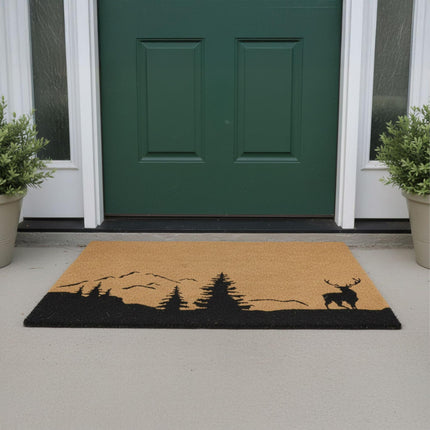 Coconut Doormat, 80x50 cm, Non-Slip, Weather-Resistant