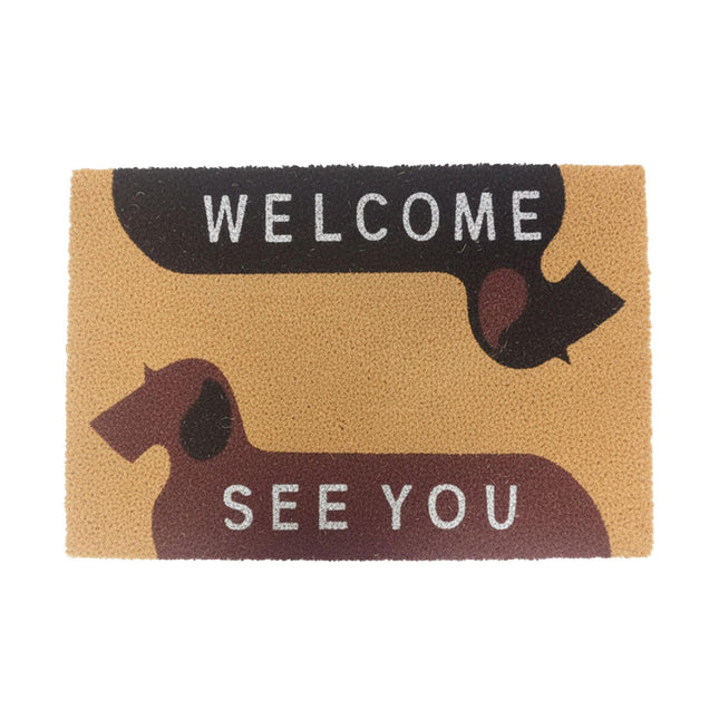Coconut Doormat, Animal Design, 80x50 cm, Indoor/Outdoor
