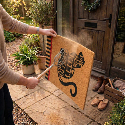 Coconut Fibre Animal Doormat, 60x40 cm, Non-Slip