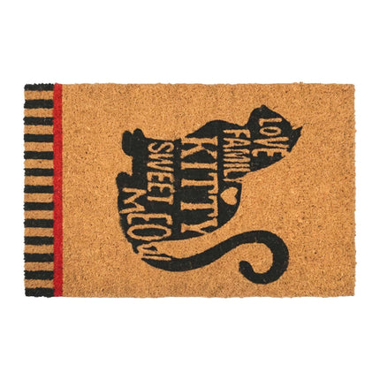 Coconut Fibre Animal Doormat, 60x40 cm, Non-Slip