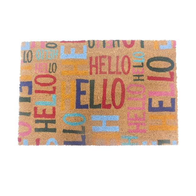 Coconut Fibre Welcome Mat – Non-Slip, Indoor/Outdoor Use