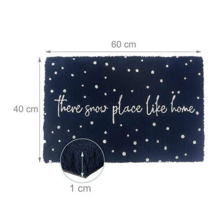 Coconut Fibre Winter Doormat, 60x40 cm, Non-Slip