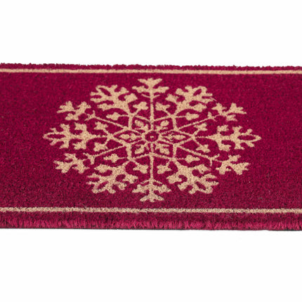 Coconut doormat "Snowflake