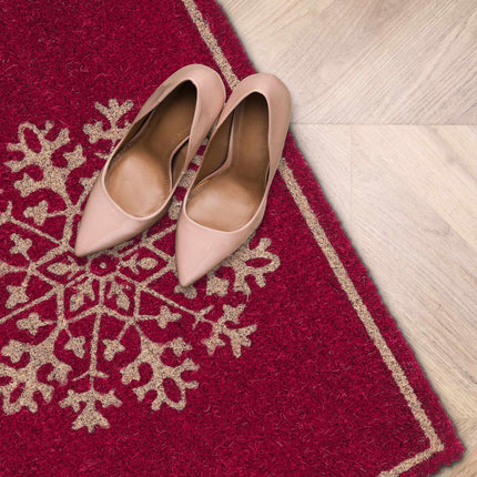 Coconut doormat "Snowflake