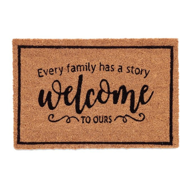 Coconut door mat Welcome