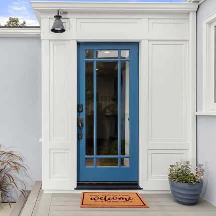 Coconut door mat Welcome
