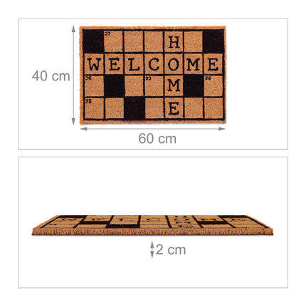 Coconut doormat crossword puzzle