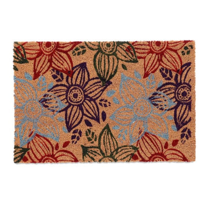 Coconut doormat flowers