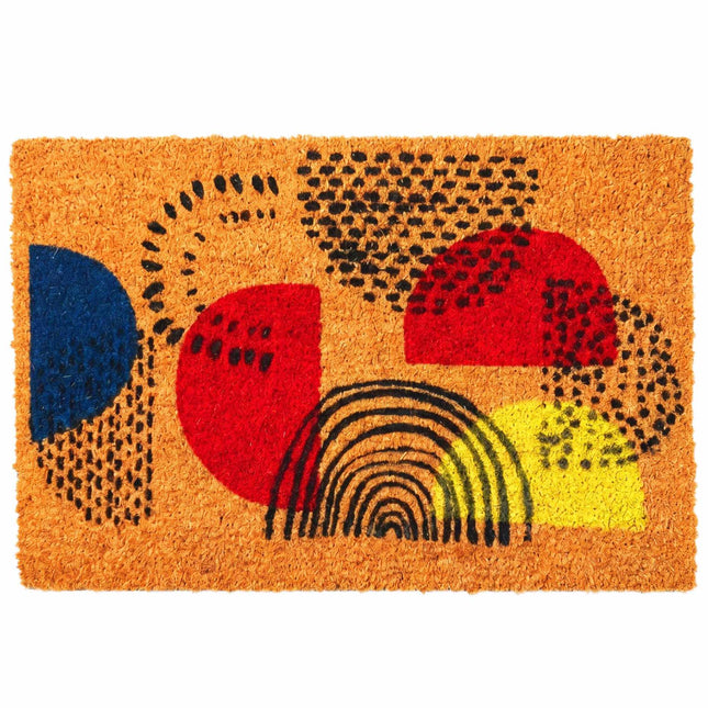 Coir Doormat, 60x40 cm, Dirt-Trapping Coconut Fiber