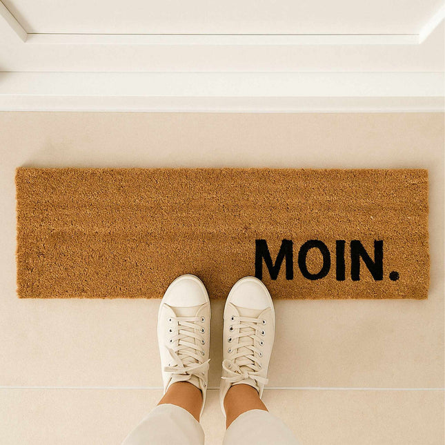 Coir Doormat – Moin Greeting, Non-Slip, Indoor/Outdoor Use