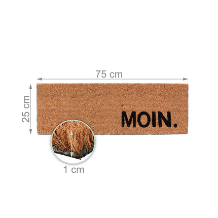 Coir Doormat – Moin Greeting, Non-Slip, Indoor/Outdoor Use