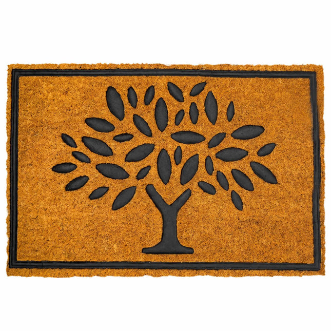 Kokosvezel & PVC deurmat, 60x40 cm, antislip, voor binnen en buiten