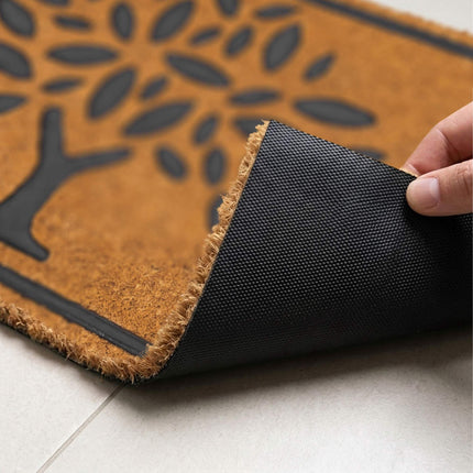Coir & PVC Doormat, 60x40 cm, Non-Slip, Indoor/Outdoor