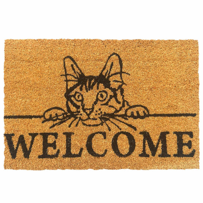 Coir Welcome Doormat, Non-Slip, 60x40 cm