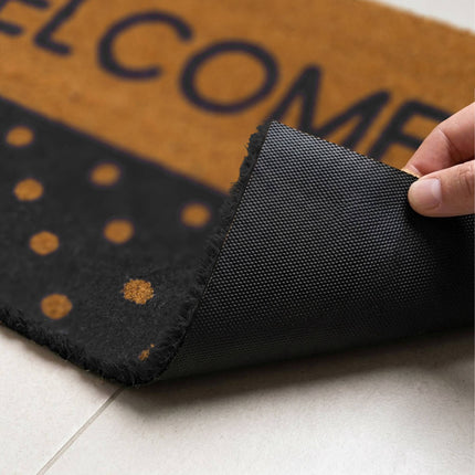 Coir Welcome Doormat, Non-Slip, 60x40 cm, Indoor/Outdoor