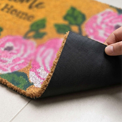 Coir Welcome Doormat, Non-Slip, 60x40 cm, Indoor/Outdoor