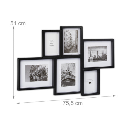Collage photo frame for 6 photos
