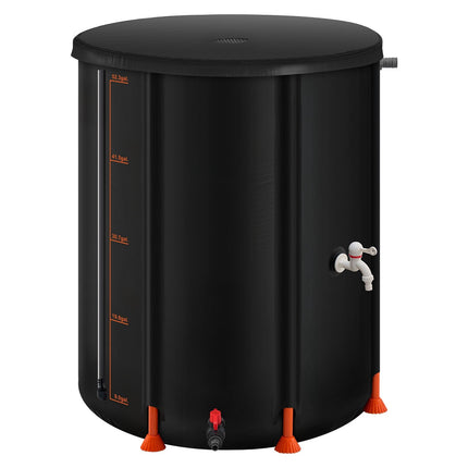 Collapsible Rain Barrel 201L, 1000D PVC, Spigot, Overflow