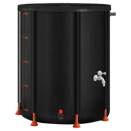 Collapsible Rain Barrel 201L, 1000D PVC, Spigot, Overflow