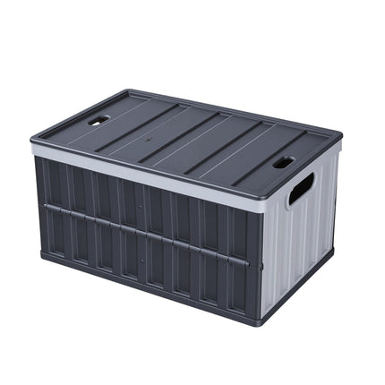 Collapsible Storage Bins With Lids, 65L 2-Pack, Stackable