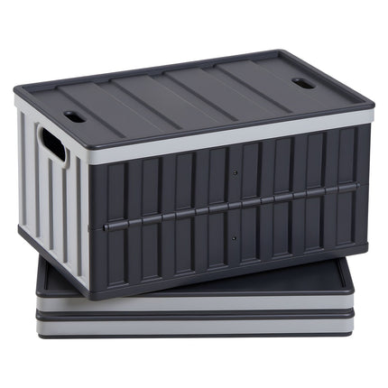 Collapsible Storage Bins With Lids, 65L, 3-Pack