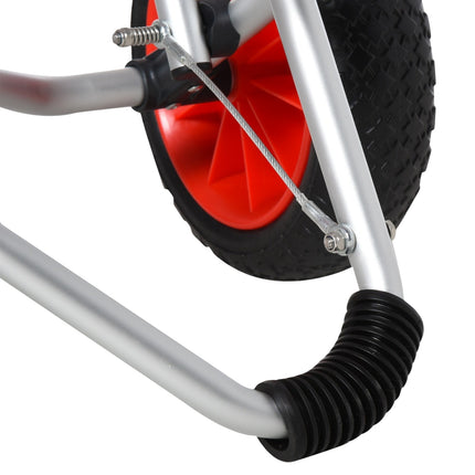 Collapsible aluminum kayak trailer with PU tires, 75 kg capacity