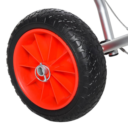 Collapsible aluminum kayak trailer with PU tires, 75 kg capacity