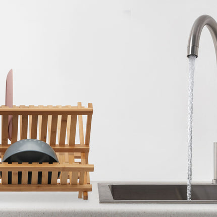 Collapsible bamboo drain pipe