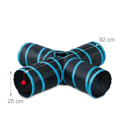Collapsible cat tunnel 4 ways