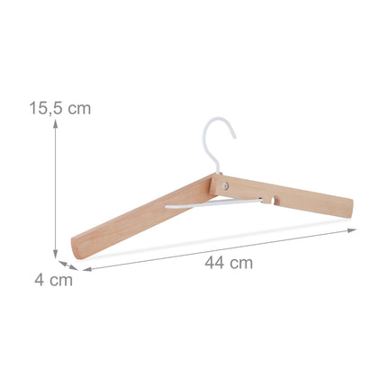 Collapsible clothes hanger set of 5
