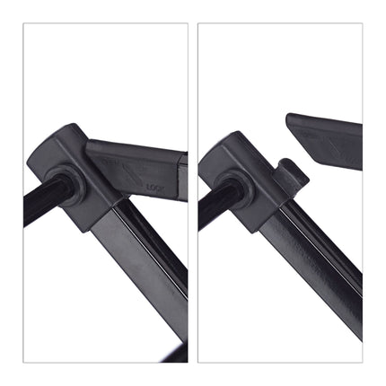 Collapsible clothes hanger with 50 clips