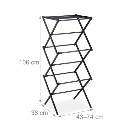 Collapsible clothes hanger with 50 clips
