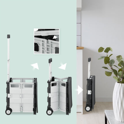 Collapsible shopping cart with lid