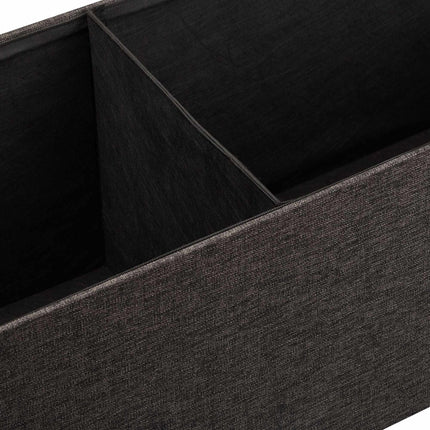 Collapsible storage bench linen fabric