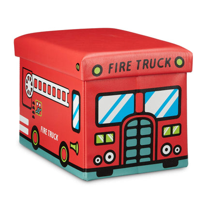 Collapsible toy box with storage space