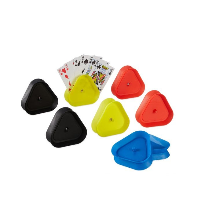 Kleurrijke houder voor speelkaarten - set van 8