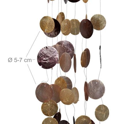 Colourful Capiz Shell Wind Chimes for Indoor/Outdoor Use