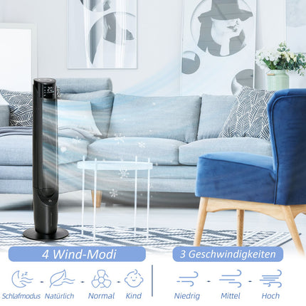 2-in-1 tower fan and air cooler, 4 modes, remote control
