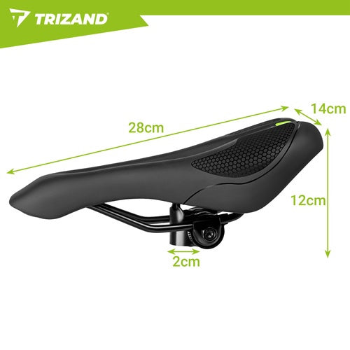 Comfortable Bicycle Seat with Cushioning Foam, 28x14cm