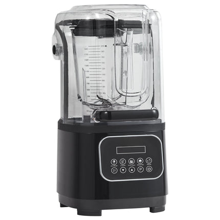 Commercial Blender With Shield, 68 Oz, 9-Speed, Black